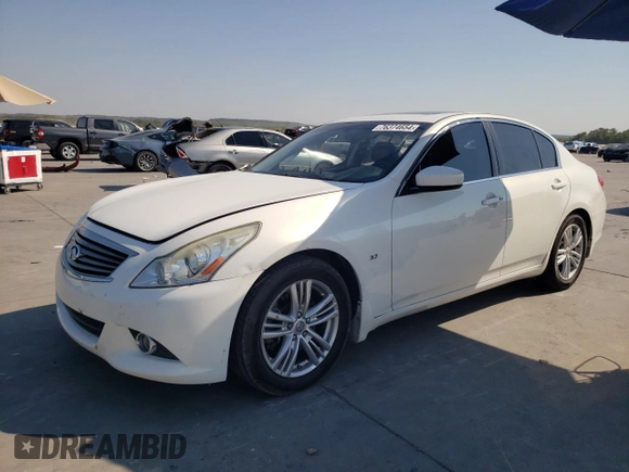 2015 Infiniti Q40 with VIN JN1CV6AP1FM580098, listed as a Copart auction lot 76374654 with 134,903 mi miles and Salvage Title. Bid and sale history available at DreamBid. Image 1.
