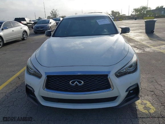 2020 Infiniti Q50 RED SPORT 400 with VIN JN1FV7AP3LM630448, listed as a IAAI auction lot 41732776 with NaN miles. Bid and sale history available at carsss.com. Image 12.