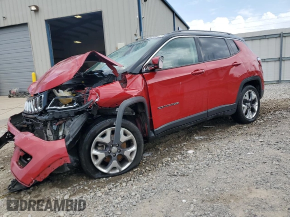 2020 Jeep Compass Limited z VIN 3C4NJDCB2LT143370, wystawiony jako Copart lot #59485195 z przebiegiem 138 479 mil mil oraz Czysty tytuł • Clean title. Historia ofert i sprzedaży dostępna na DreamBid. Obrazek 1.