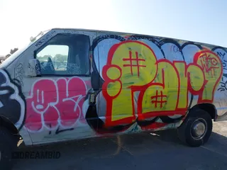 2002 Ford Econoline Cargo with VIN 1FTNE24L42HB67506, listed as a IAAI auction lot 42056517 with 197,394 mi miles and . Bid and sale history available at DreamBid. Image 14.
