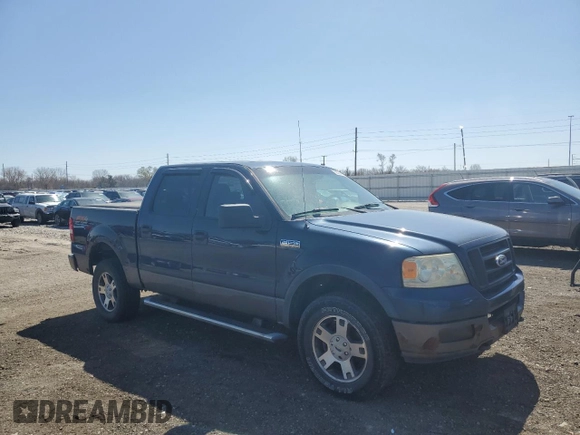 2005 Ford F-150 XLT with VIN 1FTPW14555FA18331, listed as a Copart auction lot 52236995 with 187,712 mi miles and Clean Title. Bid and sale history available at carsss.com. Image 4.