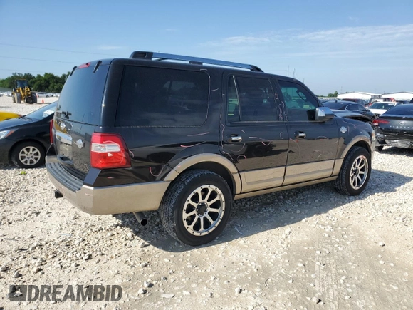 2014 Ford Expedition King Ranch z VIN 1FMJU1J50EEF14834, wystawiony jako Copart lot #56330715 z przebiegiem 159 420 mil mil oraz Szkoda całkowita • Salvage title. Historia ofert i sprzedaży dostępna na DreamBid. Obrazek 3.