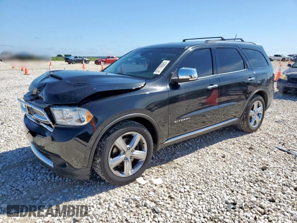 2011 Dodge Durango Citadel with VIN 1D4SD5GT7BC613523, listed as a Copart auction lot 57176925 with 174,702 mi miles and Salvage title. Bid and sale history available at DreamBid. Image 1.