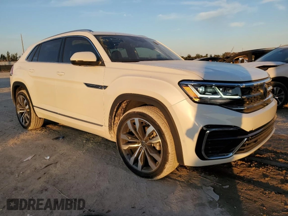 2023 Volkswagen Atlas SEL Premium R-Line with VIN 1V2FE2CA9PC228100, listed as a Copart auction lot 42774795 with 6,944 mi miles and Salvage title. Bid and sale history available at DreamBid. Image 4.