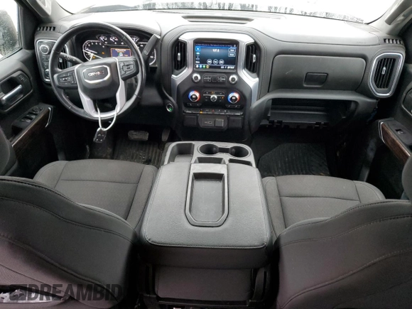 2021 GMC Sierra 1500 with VIN 1GTP9GEK7MZ421268, listed as a Copart auction lot 80513124 with 71,234 mi miles and Salvage Title. Bid and sale history available at DreamBid. Image 8.