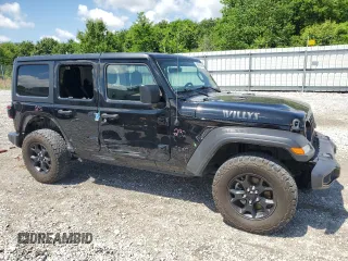 2021 Jeep Wrangler Unlimited Willys с VIN 1C4HJXDN1MW584099, выставлен на аукционе Copart как лот 56544645 с пробегом 81 143 миль миль и Списание • Salvage title. История ставок и продаж доступна на DreamBid. Изображение 4.