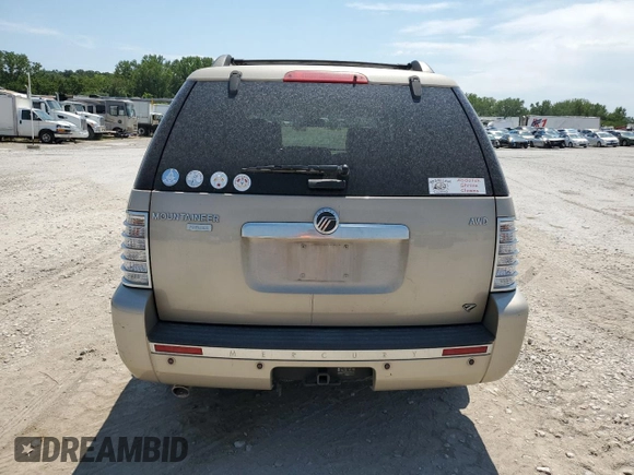 2007 Mercury Mountaineer Premier with VIN 4M2EU48E27UJ11227, listed as a Copart auction lot 65079844 with 0 mi miles and Salvage Title. Bid and sale history available at carsss.com. Image 6.