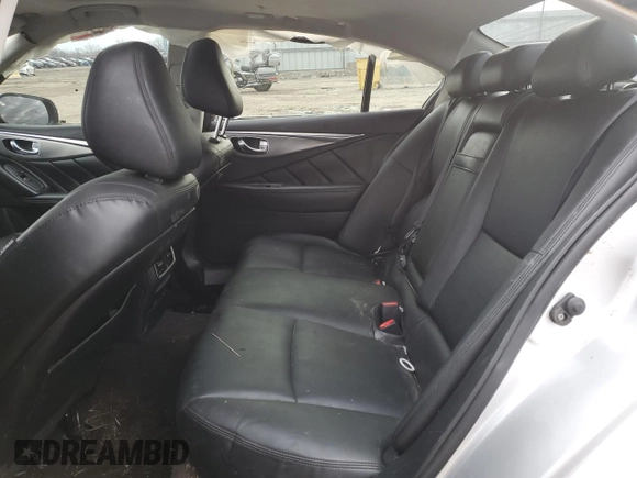 2017 Infiniti Q50 3.0t Sport with VIN JN1EV7AR4HM841419, listed as a Copart auction lot 85579134 with 101,216 mi miles and Salvage Title. Bid and sale history available at carsss.com. Image 10.