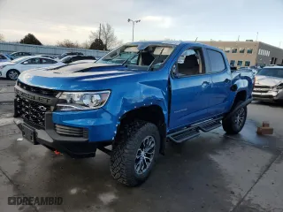 2022 Chevrolet Colorado 4WD ZR2 with VIN 1GCGTEEN7N1322272, listed as a Copart auction lot 48326175 with 13,997 mi miles and Salvage Title. Bid and sale history available at carsss.com. Image 1.