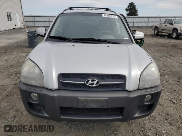 2007 Hyundai Tucson SE with VIN KM8JN72D07U616682, listed as a Copart auction lot 49996835 with 169,288 mi miles and Salvage Title. Bid and sale history available at carsss.com. Image 5.