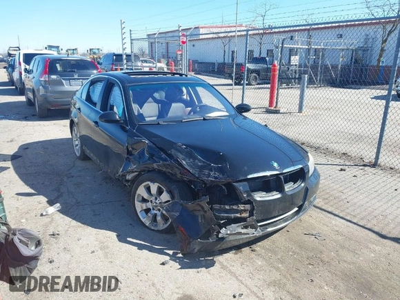 2008 BMW 3 Series 335xi with VIN WBAVD53538A252567, listed as a IAAI auction lot 41821335 with 134,832 mi miles. Bid and sale history available at carsss.com. Image 1.