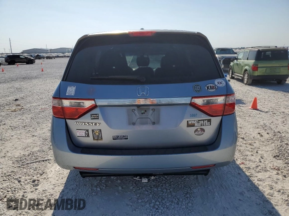 2011 Honda Odyssey EX-L with VIN 5FNRL5H63BB098207, listed as a Copart auction lot 75200284 with 191,504 mi miles and Salvage Title. Bid and sale history available at DreamBid. Image 6.