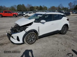 2021 Nissan Kicks SV with VIN 3N1CP5CV4ML493965, listed as a Copart auction lot 51389945 with 43,960 mi miles and Salvage Title. Bid and sale history available at DreamBid. Image 1.