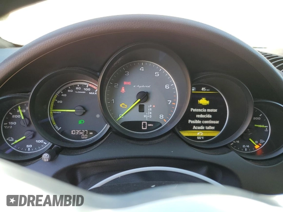 2017 Porsche Cayenne S E-Hybrid with VIN WP1AE2A2XHLA75671, listed as a Copart auction lot 46304275 with 103,527 mi miles and Salvage title. Bid and sale history available at DreamBid. Image 9.