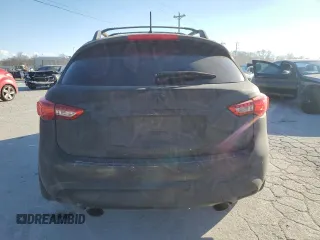 2016 Infiniti QX70 with VIN JN8CS1MU8GM670655, listed as a Copart auction lot 47000555 with 152,574 mi miles and Salvage Title. Bid and sale history available at DreamBid. Image 6.