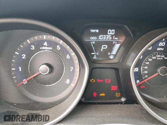 2013 Hyundai Elantra GLS with VIN 5NPDH4AE9DH201822, listed as a Copart auction lot 54986905 with 103,351 mi miles and Salvage title. Bid and sale history available at DreamBid. Image 9.