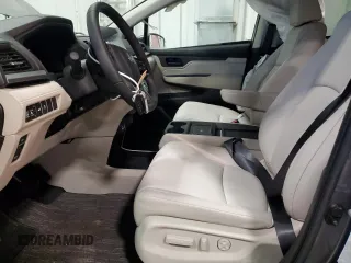 2025 Honda Odyssey EX-L with VIN 5FNRL6H62SB014447, listed as a Copart auction lot 86722724 with 1,327 mi miles and Salvage Title. Bid and sale history available at carsss.com. Image 7.