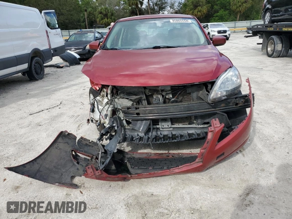 2013 Nissan Sentra SV with VIN 3N1AB7APXDL740802, listed as a Copart auction lot 85865554 with 225,392 mi miles and Salvage Title. Bid and sale history available at DreamBid. Image 5.
