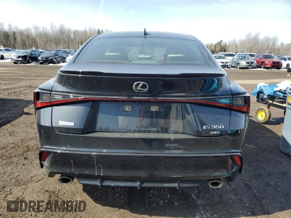 2021 Lexus IS 350 F Sport with VIN JTHGZ1E23M5019007, listed as a Copart auction lot 47771505 with 81,713 mi miles and Salvage Title. Bid and sale history available at DreamBid. Image 6.