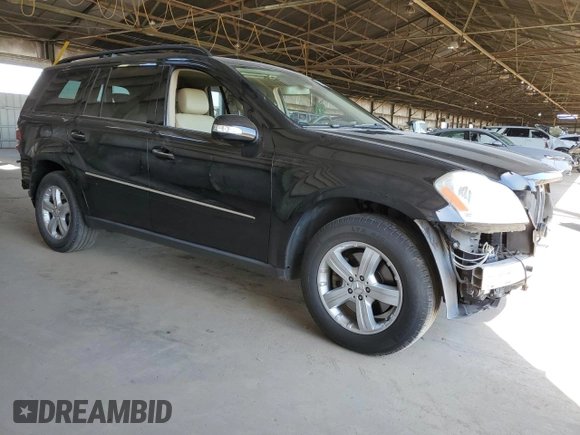 2007 Mercedes-Benz GL-Class with VIN 4JGBF71E47A156956, listed as a Copart auction lot 74045164 with 142,489 mi miles and Salvage Title. Bid and sale history available at carsss.com. Image 4.