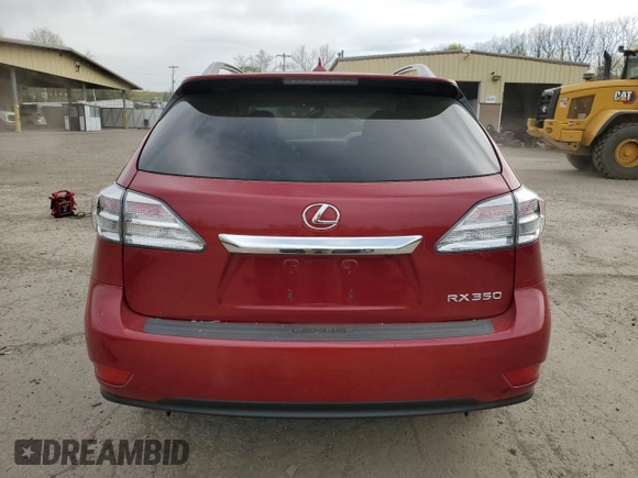 2011 Lexus RX 350 with VIN 2T2BK1BA5BC106429, listed as a Copart auction lot 54818655 with 183,020 mi miles and Salvage Title. Bid and sale history available at DreamBid. Image 6.