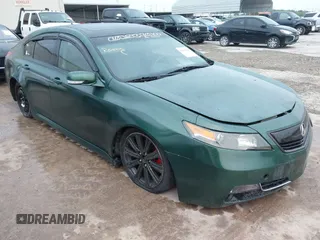 2012 Acura TL Tech Auto with VIN 19UUA9F56CA006245, listed as a IAAI auction lot 42111518 with 198,156 mi miles. Bid and sale history available at carsss.com. Image 1.