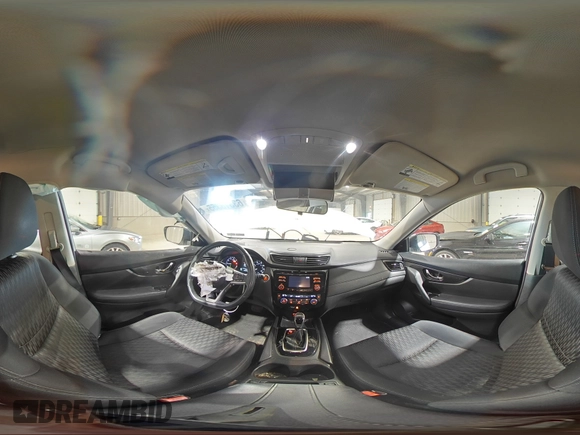 2017 Nissan Rogue SV with VIN KNMAT2MV9HP528295, listed as a Copart auction lot 63318355 with 130,536 mi miles and Salvage title. Bid and sale history available at DreamBid. Image 16.
