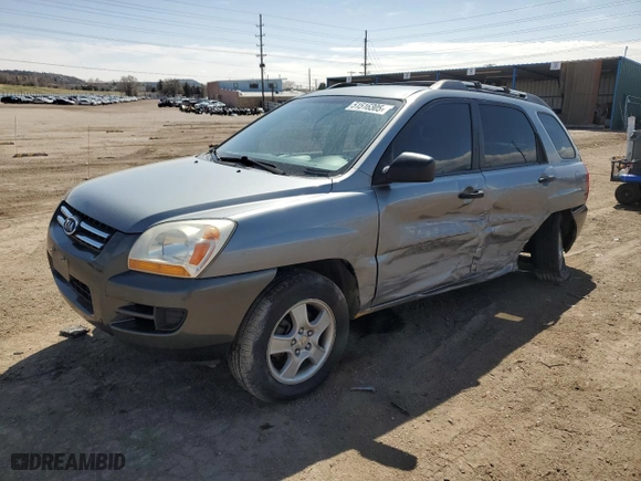 2007 Kia Sportage LX with VIN KNDJF724277378611, listed as a Copart auction lot 51516305 with 150,856 mi miles and Salvage Title. Bid and sale history available at carsss.com. Image 1.
