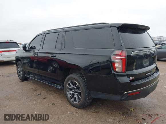 2022 Chevrolet Suburban Z71 with VIN 1GNSKDKD3NR251387, listed as a IAAI auction lot 41566234 with 154,014 mi miles. Bid and sale history available at carsss.com. Image 3.