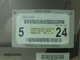 2003 Buick Century Custom with VIN 2G4WS52J931162978, listed as a Copart auction lot 55828205 with Not Provided miles and Clean Title. Bid and sale history available at carsss.com. Image 10.