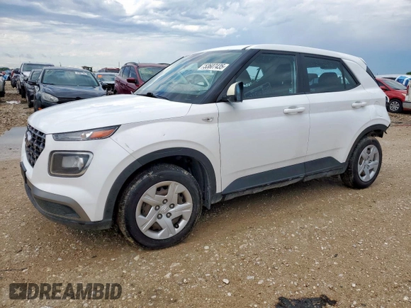 2020 Hyundai Venue SE with VIN KMHRB8A39LU037520, listed as a Copart auction lot 53607435 with 157,717 mi miles and Salvage Title. Bid and sale history available at DreamBid. Image 1.