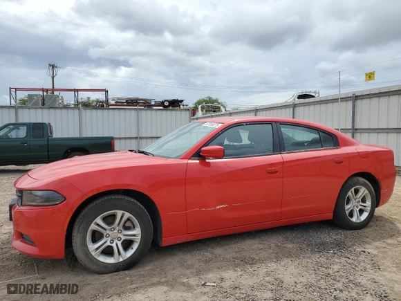 2022 Dodge Charger SXT with VIN 2C3CDXBG7NH250217, listed as a Copart auction lot 53760075 with 27,383 mi miles and Salvage Title. Bid and sale history available at carsss.com. Image 1.