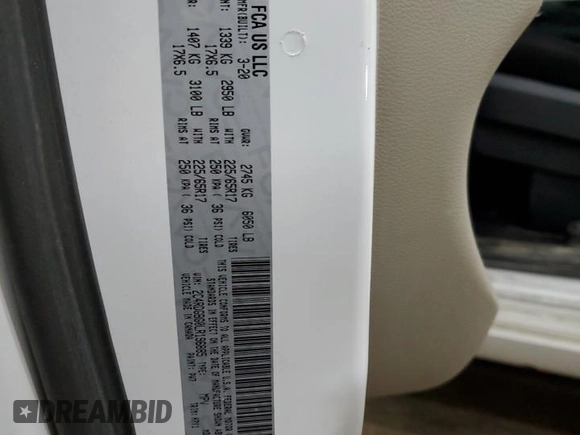 2020 Dodge Grand Caravan SE with VIN 2C4RDGBG0LR196885, listed as a Copart auction lot 43585545 with 124,942 mi miles and Salvage Title. Bid and sale history available at DreamBid. Image 14.