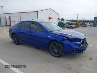 2018 Acura TLX w/A-SPEC Pkg with VIN 19UUB3F60JA003003, listed as a IAAI auction lot 41701363 with 142,073 mi miles. Bid and sale history available at carsss.com. Image 1.