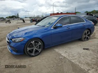 2023 Mercedes-Benz C 300 z VIN W1KAF4HB2PR150154, wystawiony jako Copart lot #59821124 z przebiegiem 15 823 mil mil oraz Szkoda całkowita • Salvage title. Historia ofert i sprzedaży dostępna na DreamBid. Obrazek 1.