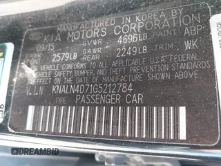 2016 Kia Cadenza Premium with VIN KNALN4D71G5212784, listed as a IAAI auction lot 41652725 with 130,412 mi miles and . Bid and sale history available at DreamBid. Image 9.