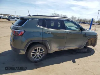 2017 Jeep Compass Latitude with VIN 3C4NJDBB1HT639818, listed as a Copart auction lot 53510575 with 107,425 mi miles and Clean Title. Bid and sale history available at carsss.com. Image 3.