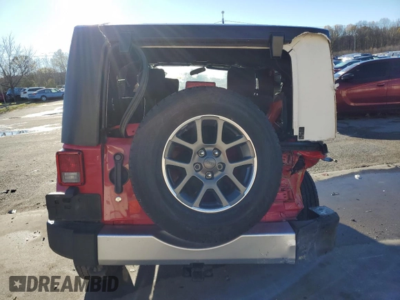 2010 Jeep Wrangler Unlimited Sahara with VIN 1J4BA5H12AL167115, listed as a Copart auction lot 79400574 with 0 mi miles and Salvage Title. Bid and sale history available at carsss.com. Image 6.