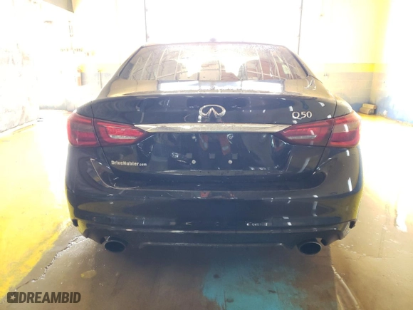 2019 Infiniti Q50 3.0t LUXE with VIN JN1EV7AP5KM542916, listed as a Copart auction lot 48954305 with 63,315 mi miles and Clean Title. Bid and sale history available at carsss.com. Image 6.