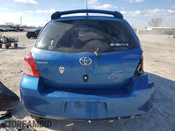 2008 Toyota Yaris with VIN JTDJT923285179759, listed as a Copart auction lot 89194665 with 258,440 mi miles and Salvage Title. Bid and sale history available at carsss.com. Image 6.