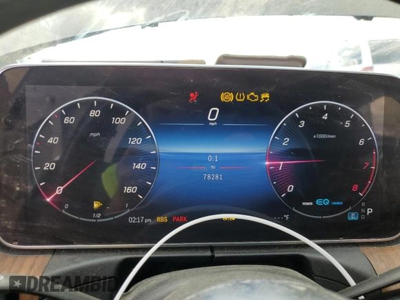 2022 Mercedes-Benz C 300 with VIN W1KAF4GB2NR050618, listed as a Copart auction lot 52556855 with 78,281 mi miles and Salvage title. Bid and sale history available at DreamBid. Image 9.