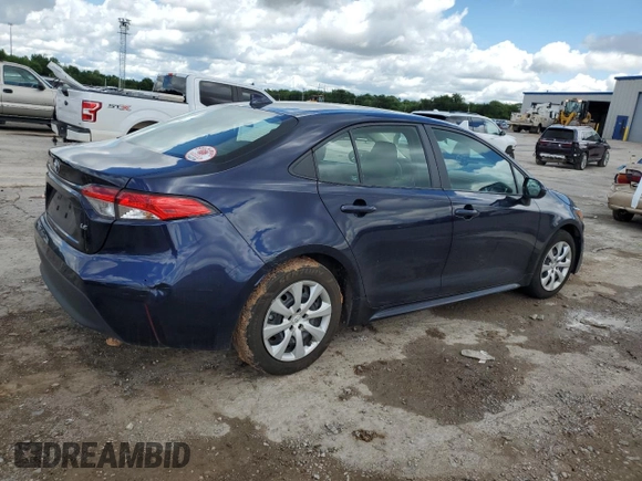 2024 Toyota Corolla LE with VIN 5YFB4MDE8RP150564, listed as a Copart auction lot 55938945 with 34,092 mi miles and Salvage title. Bid and sale history available at DreamBid. Image 3.