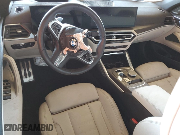 2024 BMW 4 Series 430i с VIN WBA23AT03RCP34674, выставлен на аукционе Copart как лот 57305345 с пробегом Не указан миль и Списание • Salvage title. История ставок и продаж доступна на DreamBid. Изображение 8.