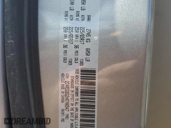 2017 Dodge Grand Caravan SE Plus with VIN 2C4RDGBG2HR706547, listed as a Copart auction lot 50674105 with 125,620 mi miles and Clean Title. Bid and sale history available at DreamBid. Image 13.