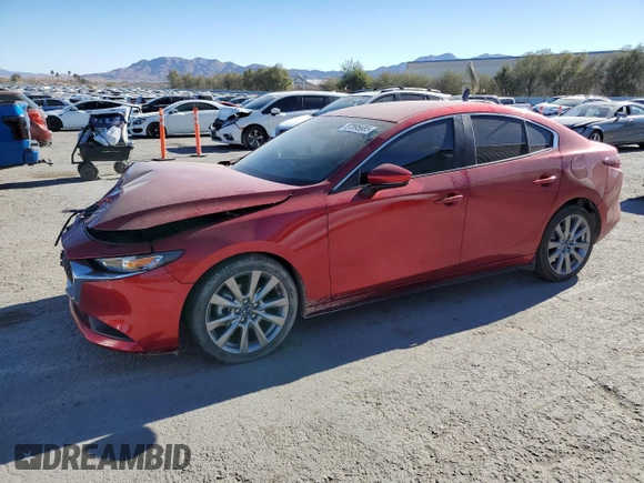 2021 Mazda 3 Select with VIN 3MZBPBBM6MM208674, listed as a Copart auction lot 87895685 with 9,132 mi miles and Salvage Title. Bid and sale history available at carsss.com. Image 1.