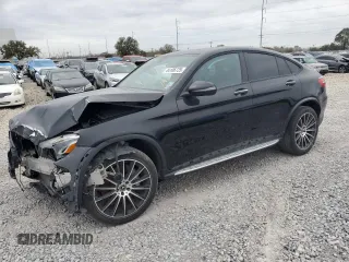 2018 Mercedes-Benz GLC with VIN WDC0J4KB2JF400671, listed as a Copart auction lot 44106725 with 70,948 mi miles and Salvage Title. Bid and sale history available at carsss.com. Image 1.
