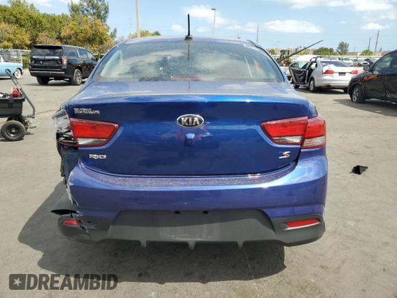 2020 Kia Rio S with VIN 3KPA24AD2LE260998, listed as a Copart auction lot 48857245 with 101,310 mi miles and Non Repairable. Bid and sale history available at DreamBid. Image 6.