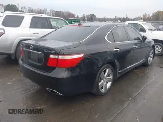 2007 Lexus LS 460 with VIN JTHBL46F675019182, listed as a IAAI auction lot 41024763 with 244,278 mi miles. Bid and sale history available at carsss.com. Image 4.