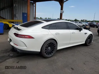 2021 Mercedes-Benz AMG GT 43 with VIN W1K7X5KB1MA040583, listed as a Copart auction lot 60470195 with 48,853 mi miles and Salvage title. Bid and sale history available at DreamBid. Image 3.