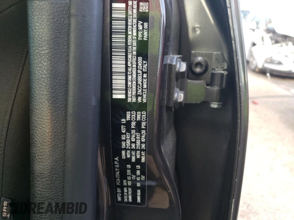 2018 Jeep Renegade Latitude with VIN ZACCJABB3JPJ24500, listed as a Copart auction lot 81084323 with 96,579 mi miles and Salvage Title. Bid and sale history available at DreamBid. Image 13.